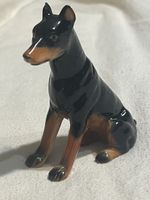 Royal Design Morten’s Studio Doberman Pinscher Sitting Rare Ceramic Dog Figure