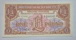 British Armed Forces One Pound Note,  3rd SERIES, ( 1956 ) E/2 044140, UNC