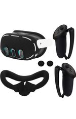 VR Accessories Set for Oculus/Meta Quest 3 Controller Grip and VR Silicone Face
