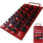 40pc Small Socket Rail Tray 1/4" 3/8" 1/2" Organiser Storage Holder CT0735