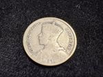Antique 1933 New Zealand Silver Sixpence Coin