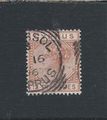 CYPRUS 1892-94 12pi ORANGE-BROWN CROWN CA DIE 2 USED SG 37 CAT £450