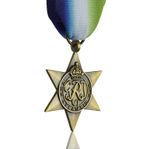 Full Size Replica Atlantic Star Medal & Ribbon. World War 2 WW2 Award/Campaign