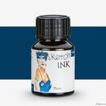 Rohrer & Klingner sketchINK Fountain Pen Ink Pigment 50ml Frieda Petrol Drawing