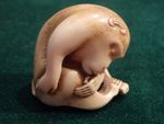 Vintage Japanese Netsuke of a Monkey