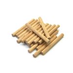 Oakcrafts - Premium Quality European Oak Dowel 100mm Long (12mm - Pack of 20)