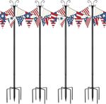 4 Packs 3M String Light Pole Festoon 3M-4 Packs, Black