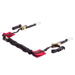 Warrior Motorcycle Motorbike Handlebar Ratchet Bar Transport Straps Tie Downs