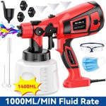 Handheld Wall Fence Paint Sprayer Electric Spray Gun Paint Fence Airless HVLP UK