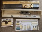 Brother KH-890 KH-830 Knitting Machine + Knitmaster SR-150 Chunky Rib Knit