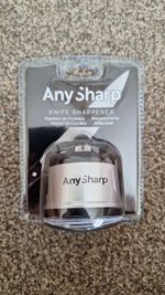 Any Sharp Knife Sharpener Silver and Black - New and Sealed