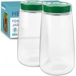 HEFTMAN Fermentation Jar One-way Air Release Storage Glass Pickling 2.2L 2 Pack