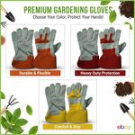 Gardening Gloves Thornproof, Unisex Utility Breathable Gloves for Construction