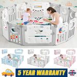 18 Panels Large Baby Playpen Foldable Kids Safety Child Play Center Yard Indoor