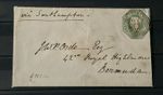 GB QUEEN VICTORIA SG 55 1S GREEN EMBOSSED CUT TO SHAPE USED ON COVER 
