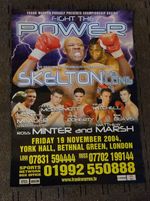 Matt Skelton vs Keith Long Promo Poster 2004 London 23.5 x 16.5 Inches