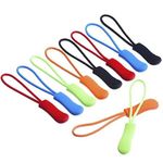 10/20pcs Zipper Pull Puller End Fit Rope Tag Fixer Zip Cord Tab Replacement Clip