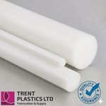 HDPE Rod - Natural | Cut to Size | PE300 Polyethylene Round Bar Food Safe White