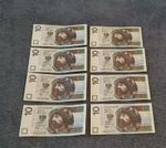 8x Poland 10 Zlotych  rare numbers 