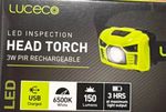 Luceco Rechargeable LED Head Torch (LILH15P65-01)