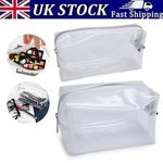 Large Clear Pencil Case for Girls Boys Exam See Through Transparent Pencil C