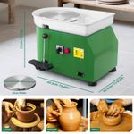 Electric Pottery Wheel 350w 25cm Turntable Ceramic Forming Machine Adult / Kids
