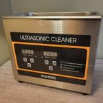 FOHERE Ultrasonic Cleaner 3.2L with Heater and Timer – 120W Stainless Steel