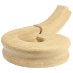 Jackson Woodturners Oak HR Handrail Right Hand Volute with Up Ramp