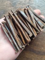 50 Antique 1889 Floor clasp cut iron Nails,2.5" long, old new stock