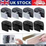 1-20pcs Push Button Catch Square Lock Latch Drawer Cupboard Door Knob Camper Van