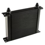 JJC Motorsport Oil Cooler (30 Row, 240mm Matrix, -10 JIC Male) - Alloy, Black