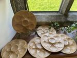 Longchamp French Oyster/ Scallop Plates Set Of 6 Excellent Condition circa 1970