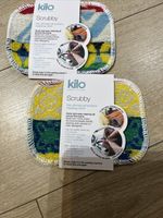 pack of two euro scrubbies for cleaning any surface without scratching by Kilo