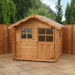5x5 Wooden Poppy Playhouse Childrens Shiplap Apex Wendy House 5ft x 5ft Waltons