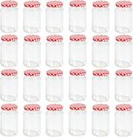 Nutley's 24 × 370ml, 1lb Jam Jars with Twist Off Red Gingham Lids – Glass Jars