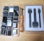 Leather Tools, Shape Dies, Channeller And Round Hole Stitching Chisels