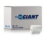100 Rolls 80x70mm (80x80 Compatible) Thermal Paper Till Roll For Epos Terminals