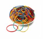 100 Pack Strong Elastic Rubber Bands Mixed Colours Sizes Home School Office
