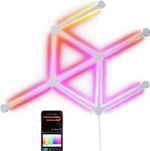 9Pcs Smart RGB Wall Lights RGBIC Light Bars WiFi Bluetooth Sync Light Home Decor