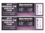 Skye Newman The Survival Tour Personalised Souvenir Memorabilia Ticket 