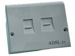 ADSL / ADSL2+ Broadband High Speed faceplate filter for BT NTE5A master sockets