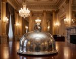 Antique Moor Park Hotel Silver Plated Cloche Food Meat Dome Cover Devon x2