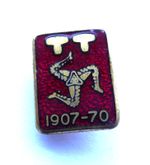 1970 ISLE OF MAN TT BADGE - IoM MANX T.T. RACES