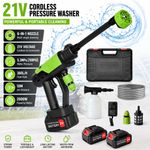 Cordless Car High Pressure Washer 2 Battery | 2200W Jet Water Wash Cleaner