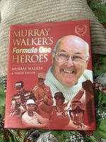 Murray Walker's Formula One Heros Hardback SIGNED Book. Celebration Edition.