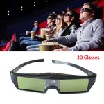 For DLP-Link Projector Optoma BenQ USB Rechargeable Active Shutter 3D Glasses