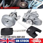 IGNITION FOR FORD FIESTA 2009-2013 STARTER & FRONT DOOR LOCK BARREL & 2 KEYS SET