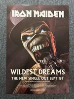 RARE VINTAGE 71cm x 50cm POSTER - IRON MAIDEN "WILDEST DREAMS" 2003