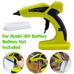 100W Electric Hot Glue Gun for Ryobi 18V ONE+ Battery / 10 Glue Sticks Fast Heat