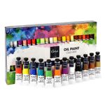 Oil Paint Set for Artists 40 x 20ml Vibrant Colours Canvas Painting Beginners